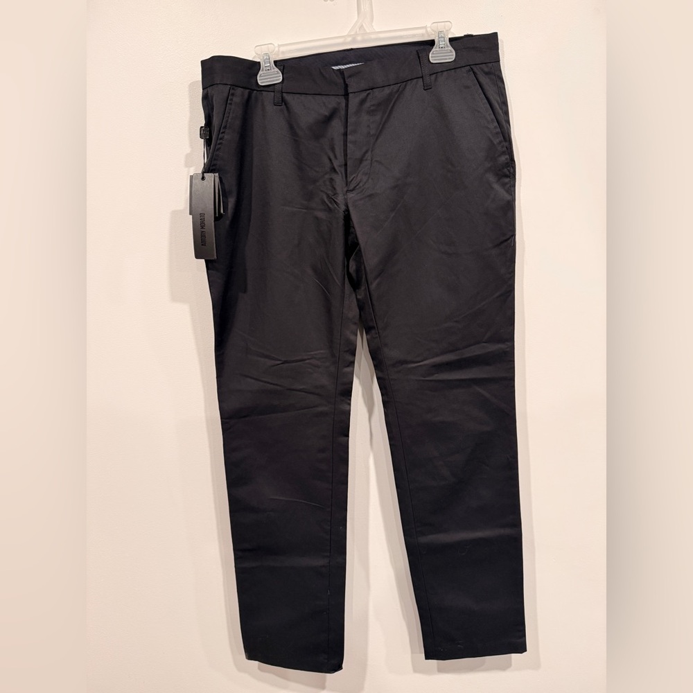 Antony Morato Slim Fit Black/Blue Men's Dress Pants